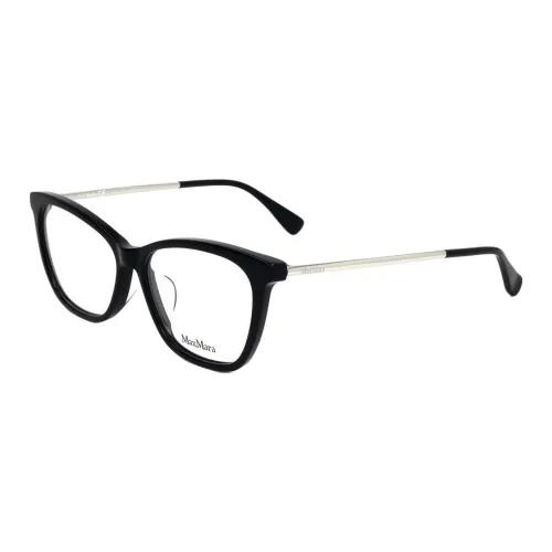 MaxMara Ацетат Нерегулярная форма Оправы для очков Женские Черный