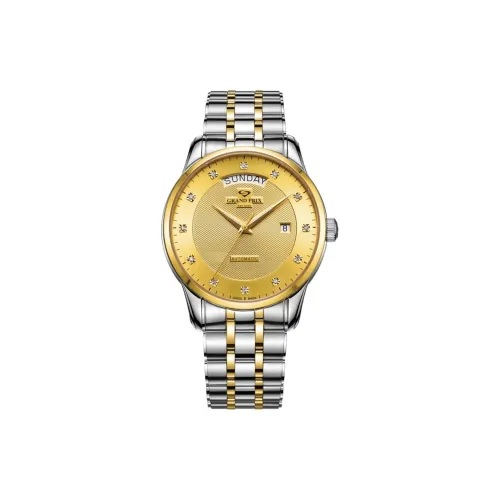 GRAND PRIX Механические часы унисекс с золотым циферблатом