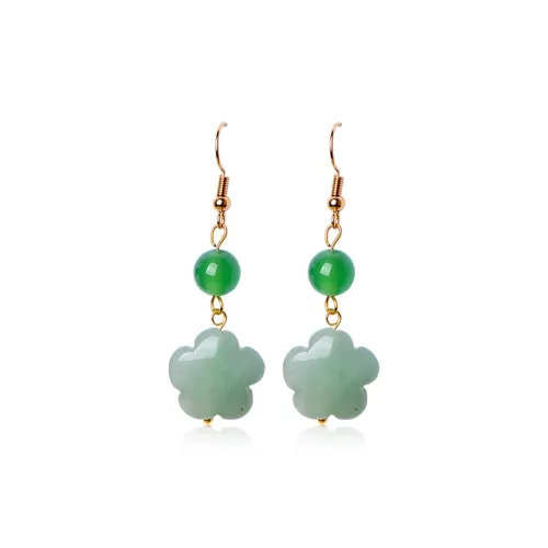 GUDS GAVE Alloy Glass Earrings Women's
