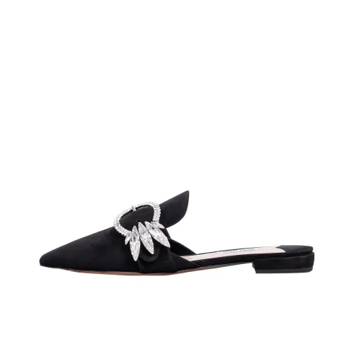 MIU MIU Домашние тапочки Женские Черные