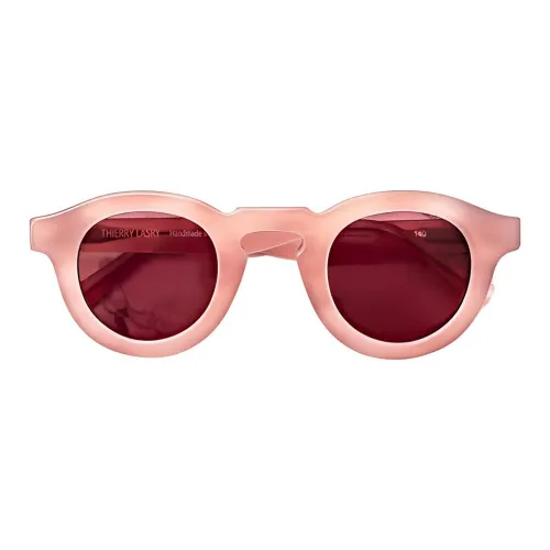 Thierry Lasry Ацетат Целлулоид OVAL SUNGLASSES Женские Розовый