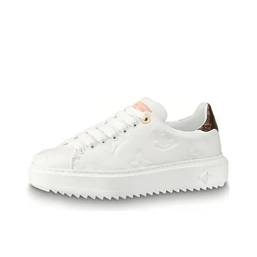 LOUIS VUITTON Time Out Low Топ Стильные Скейтбординги Женские Белые