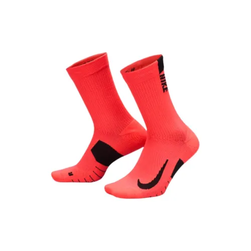 NIKE 2 шт Красный+Белый Унисекс MID Носки до икры