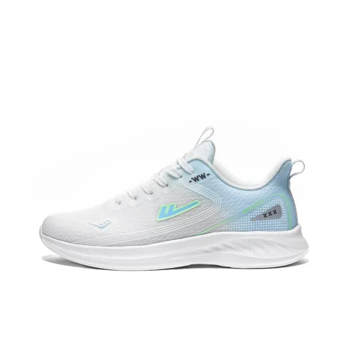 Warrior Износостойкий Легкий Дышащий И Без нижнего слоя. Низкий топ Беговые кроссовки Унисекс Лунно-белый