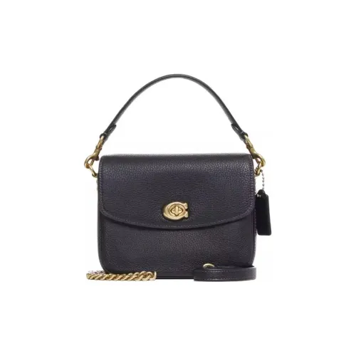 COACH Cassie Коровья кожа Сумка через плечо Сумка Маленькая Женская Черная