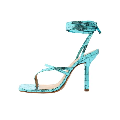 Schutz One Sandals Strap 11cm Women's Bright Blue