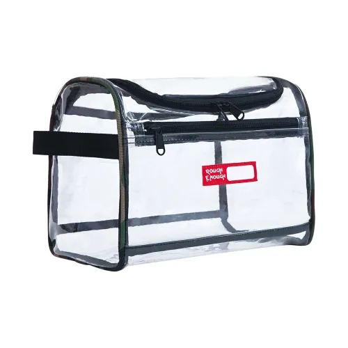 Rough Enough PVC Makeup Bag Хранение Сумка Туалетная сумка Унисекс Прозрачная