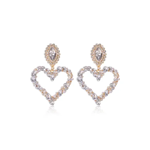 GUDS GAVE Alloy Rhinestone Earrings Women's