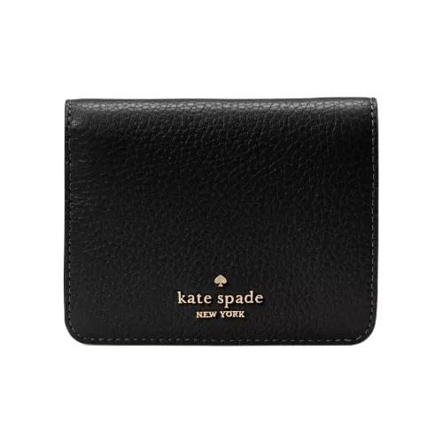 Kate Spade Кожа Кошелек Маленький Женский Черный