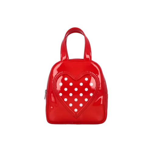 CDG Лакированная кожа Одно плечо Сумка Мини Женская Ярко-красная