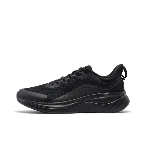 361° Slip-resistant Abrasion-resistant Low Top Casual Running Shoes Men's Obsidian Black