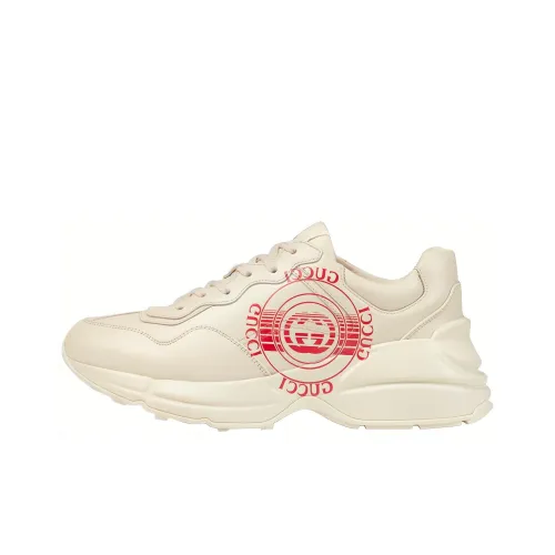 GUCCI Rhyton Low Топ Толстоподошвенные кроссовки Женские Айвори Белый