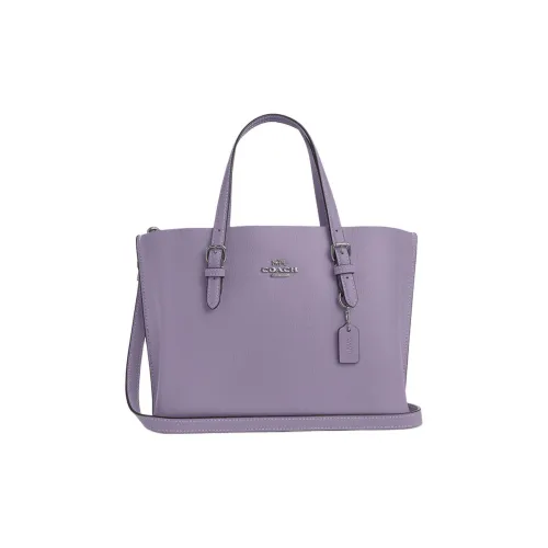 COACH Mollie Двойная сторона кожаная сумка-тоут сумка для покупок сумка через плечо сумка среднего размера женская