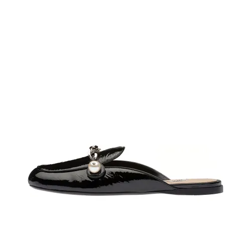 MIU MIU Домашние тапочки Женские Черные