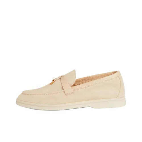 Loro Piana Summer Charms Walk Лоферы Женские Бежевые