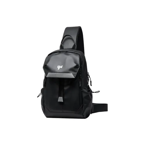 MOYYI Сумка через плечо из ПВХ мужская черная