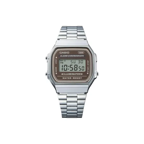 CASIO Кварцевый механизм нержавеющая сталь ремешок часы унисекс красный циферблат