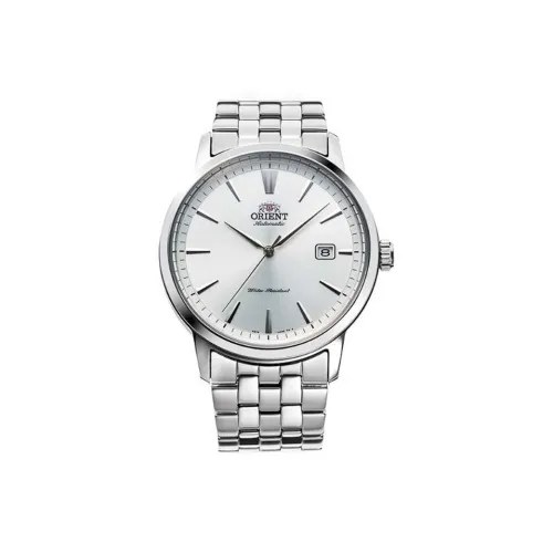 ORIENT Автоматический Механический Механизм Мужские Часы 48,3 мм Серебряный