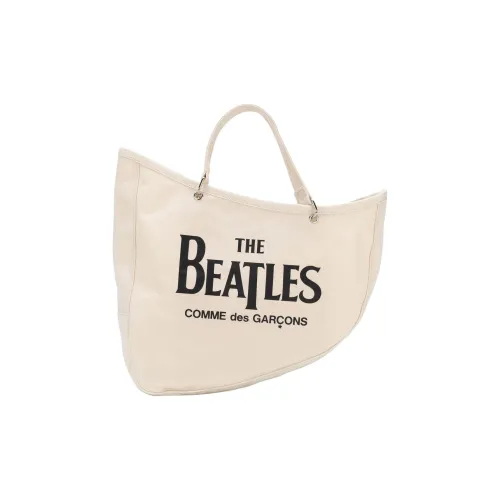 CDG THE BEATLES Коллаборация Хлопок Одно плечо Сумка Обычный Женский Экрю