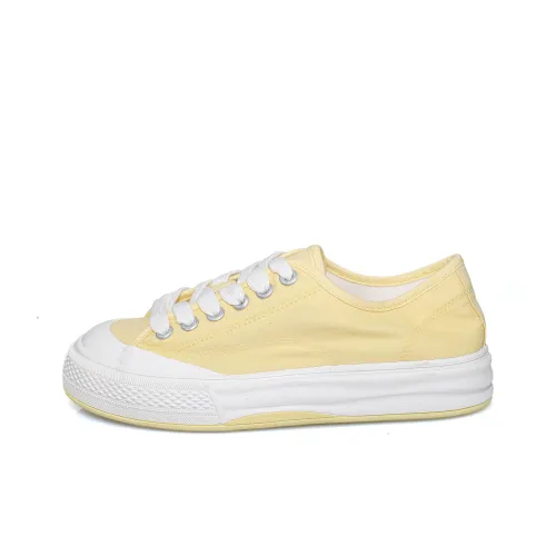 B10CROWN Low-Top Canvas Shoes Custard Women's
