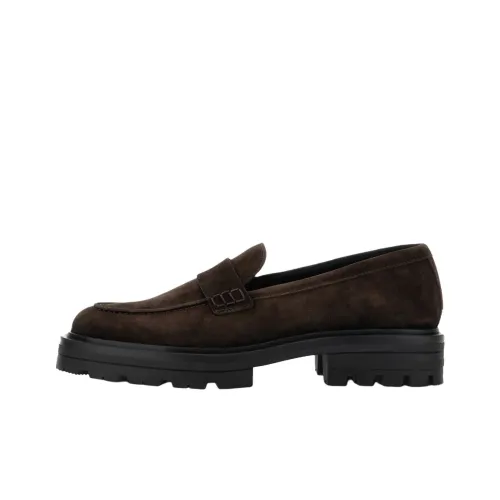 HOGAN H673 Лоферы 5 см Мужской Коричневый