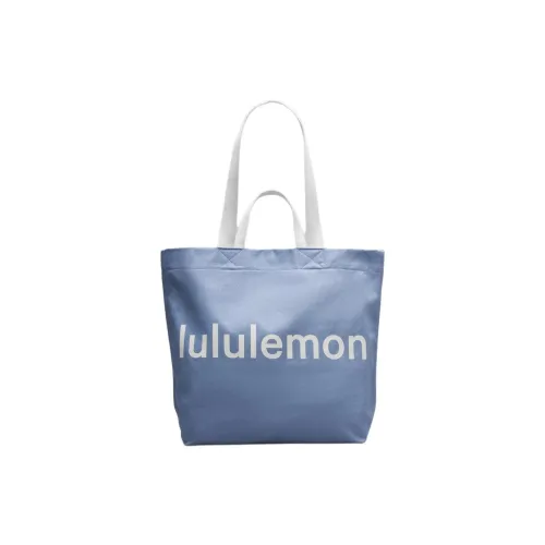 lululemon Хлопок Тоут Сумка Сумка для покупок Сумка на плечо Сумка обычная Женская Oasis Синий