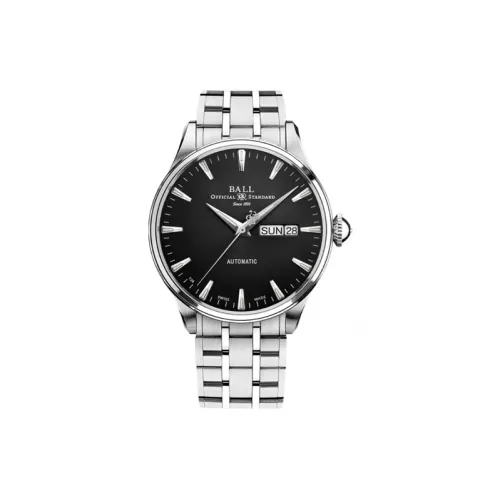 Шар Автоматический Механический Механизм Мужские Часы 39,5 мм Черный