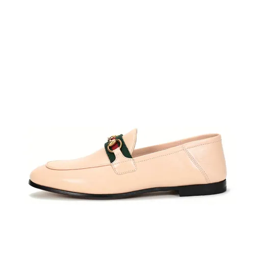 GUCCI Horsebit Застежка Повседневные Лоферы Обувь Женская Нюдовая