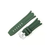 Армейский зеленый - серебряная булавка-застежка