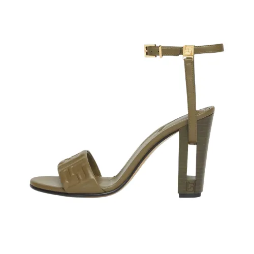 FENDI Delfina One Strap Sandals Women's Green FENDI Delfina One Ремень Сандалии Женские Зеленый
