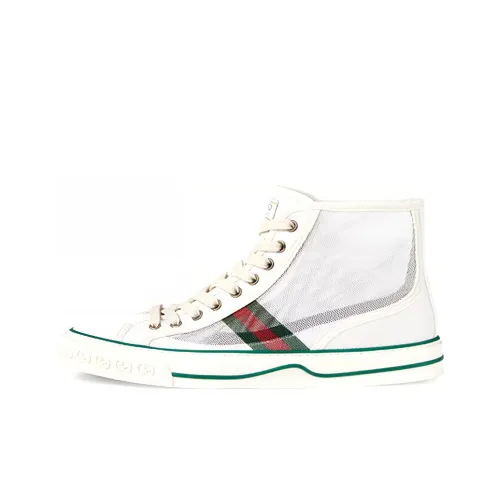 GUCCI Tennis 1977 Высокие Топы Стильные Скейтбординги Мужские Белые