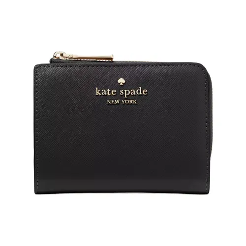 Kate Spade Saffiano кожа кошелек маленький женский черный