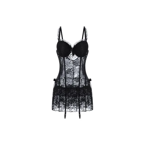 TLXT Черные Женские Ночные сорочки