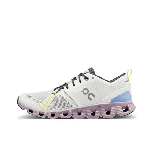 On Cloud X 3 Shift Shock Absorbers Slip-Resistant Abrasion-Resistant Low-Top Training Shoes Women's White Blue На Cloud X 3 Shift Shock Absorbers Противоскользящие Устойчивые к износу Низкие Кроссовки для тренировок Женские Белые Синие