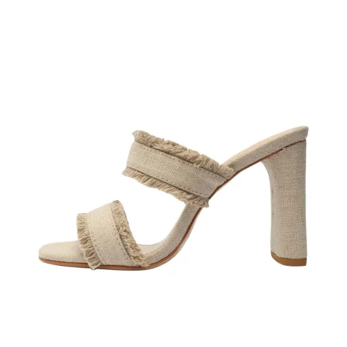 Schutz Слипоны 10 см Женские Бежевые