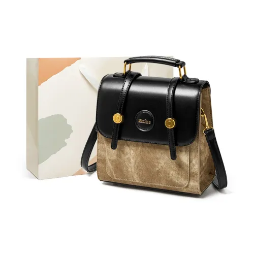 15 MINS Синтетическая кожа Рюкзак Женские Хаки Черный Экрю Абрикос