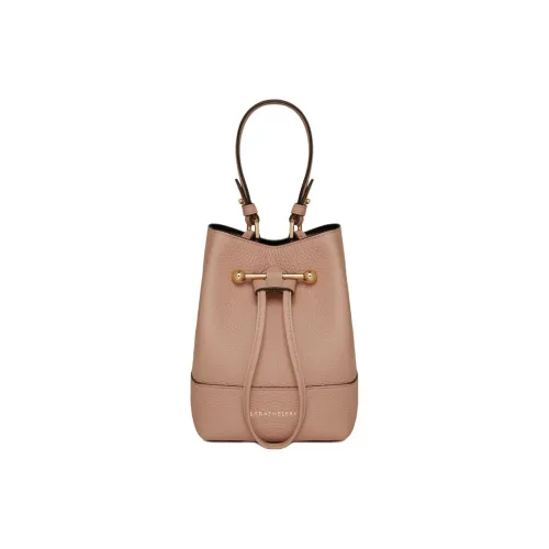 Strathberry Рельефная Телячья Кожа Ведрообразная Сумка Сумка Сумка через плечо Сумка через плечо Женская Пион Цвет