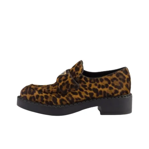 PRADA Honey Loafers 5cm Женские Коричневый