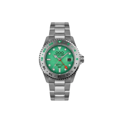 OUT OF ORDER Мужские наручные часы кварцевый механизм зеленый циферблат