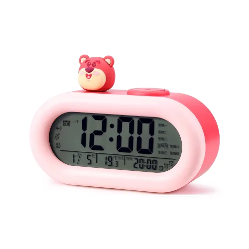 Disney Strawberry Series Электронный Механизм Классический Большой Будильник Унисекс Розовые оттенки