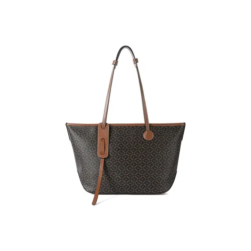 TUCANO Сумка Tote из ПВХ и кожи сумка через плечо большая женская кофейного цвета