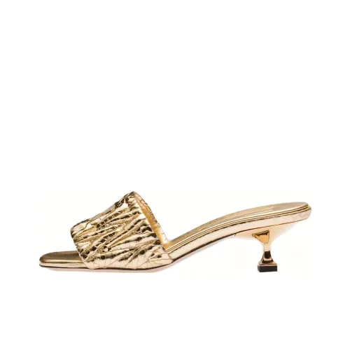 MIU MIU Слипоны Женские Золотые