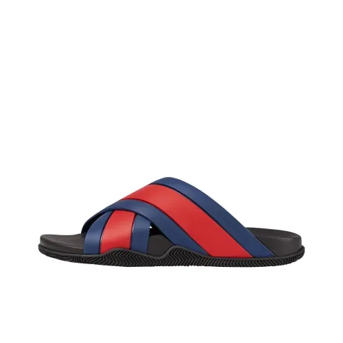 GUCCI Слипоны Мужской Синий Красный