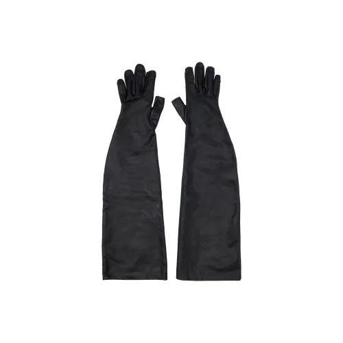 RICK OWENS совместный бренд Телячья кожа, Шелк Перчатки Мужской