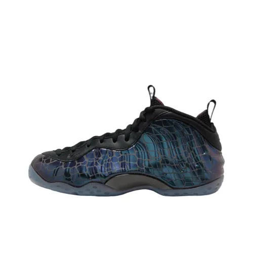 Nike Foamposite One Устойчивый к истиранию Дышащий MID Топ Винтажные баскетбольные кроссовки Мужские Белый Черный