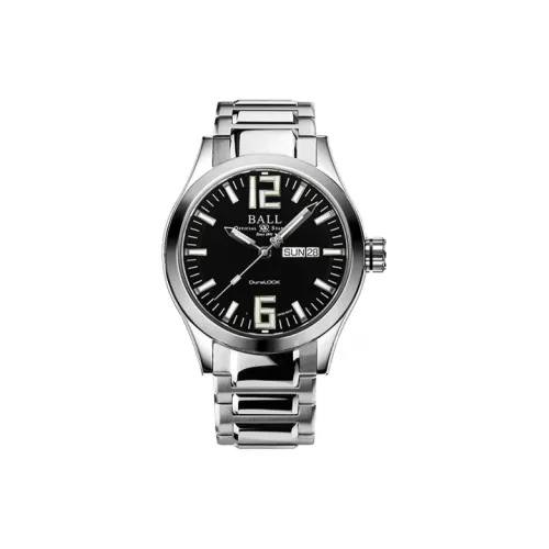 Шар Автоматический Механический Механизм Мужские Часы 43 мм Черный