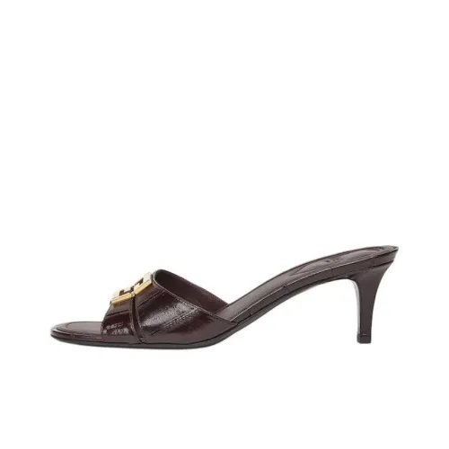 FENDI Слипоны 5,5 см Женские Коричневые