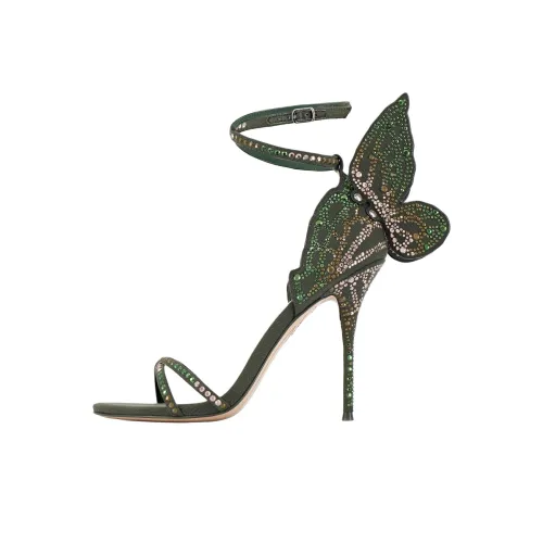 SOPHIA WEBSTER Chiara One Strap Sandals 10 см Женские Зеленые