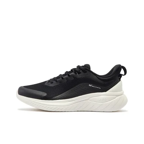 361° Slip-resistant Abrasion-resistant Low Top Беговые кроссовки Мужские Черный Белый