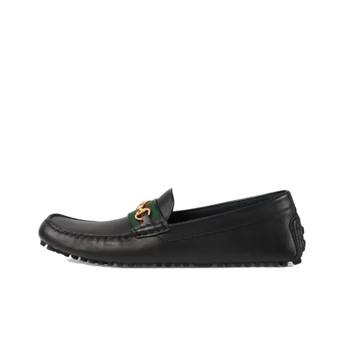 GUCCI Horsebit Застежка Casual Мужской Черный